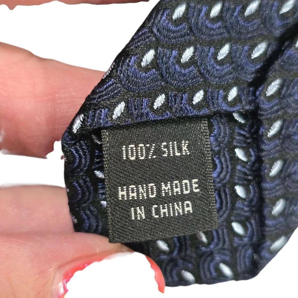 JOS. A. BANK Silk‎ Tie Micro Dot Pattern Classic Necktie Blue Men's New